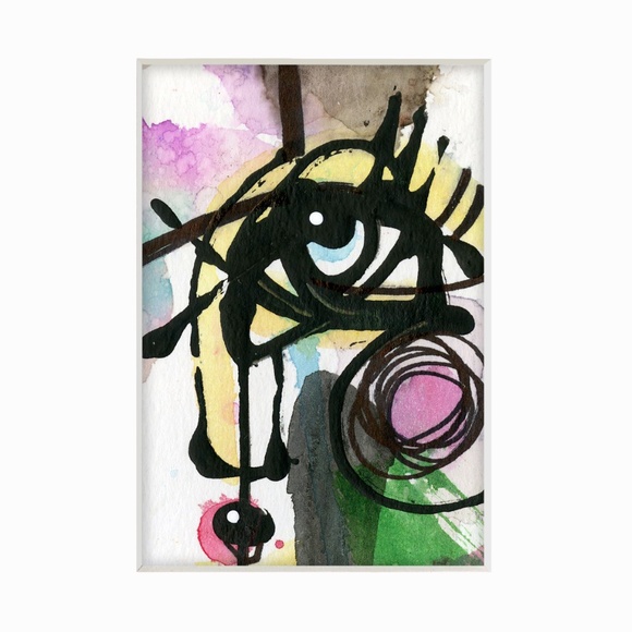 Bundle 12 Original Abstract Artworks, Variety of Subjects, Mixed Media Paintings - Picture 10 of 16